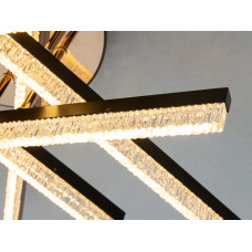 LED люстра потолочная черная 80 Вт без пульта