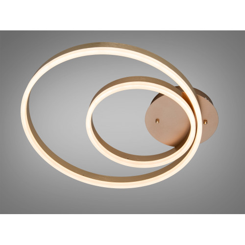 Люстра LED Diasha золото 2 кольца 58Вт диммер ПДУ (арт. 2538G dimmer)