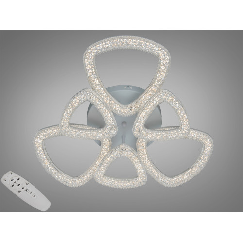 Потолочная LED люстра белая 75W 6 модулей (арт. 6633/3+3WH)