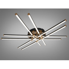 LED люстра потолочная черная 140Вт до 24 м²