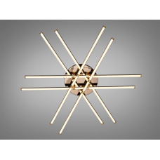 LED люстра потолочная черная 140Вт до 24 м²