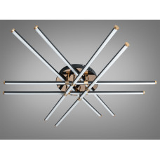 LED люстра потолочная черная 140Вт до 24 м²