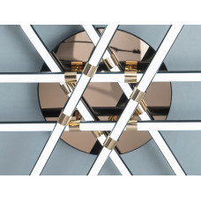 LED люстра потолочная черная 140Вт до 24 м²