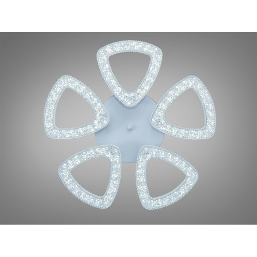 Потолочная LED люстра Diasha черная 53W пульт (арт. 6633/5S BK)