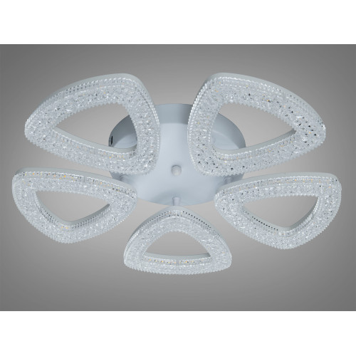 Потолочная LED люстра Diasha черная 53W пульт (арт. 6633/5S BK)