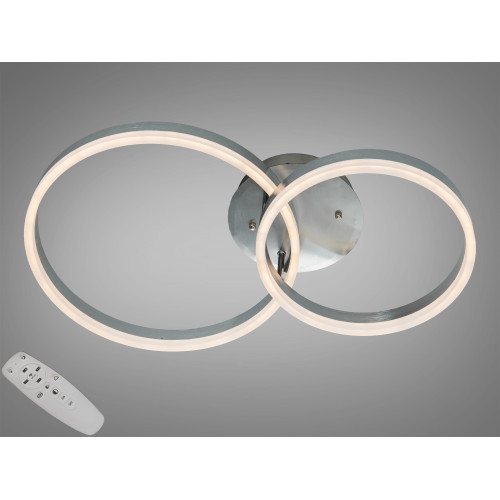 Люстра Diasha кільця матовий хром 50W пульт (арт. 2539NEW HR dimmer)