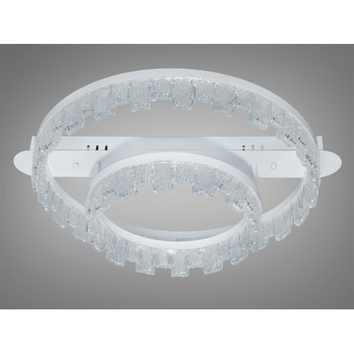 Потолочная светодиодная люстра Diasha MX78205-400+300WH белая 64 Вт акр (арт. MX78205/500+300WH)