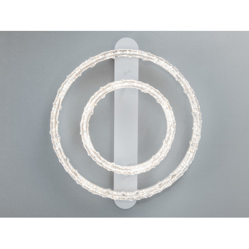 Стельова LED люстра кільця MX78203 біла 65W акрилові плафони мяке світло (арт. MX78203/500+300WH)