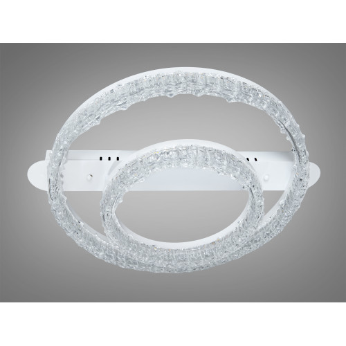 Стельова LED люстра кільця MX78203 біла 65W акрилові плафони мяке світло (арт. MX78203/500+300WH)