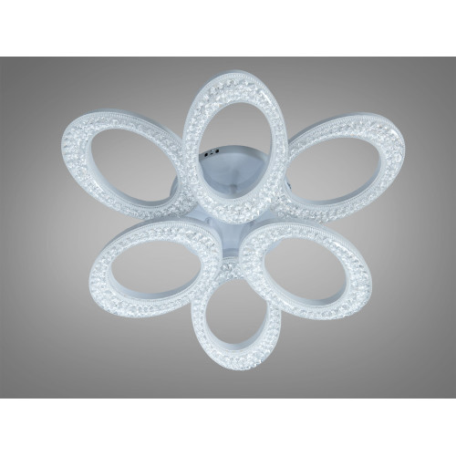 Стельова LED люстра біла 33W 3 модулі пульт 6 м² (арт. S5607/3+3WH)