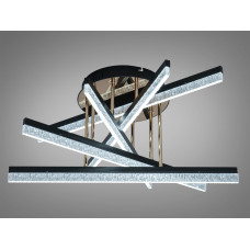 LED люстра потолочная черная 72 Вт 12 м² без пульта