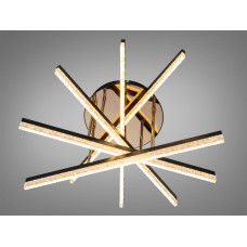 LED люстра потолочная черная 72 Вт 12 м² без пульта