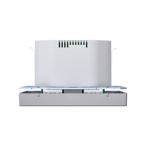 Розетка силова 2К+З, 16А, з USB 2.4A, тип А+А, гвинт.затиск, шторки, Нержавіюча сталь, пластик, D-Life Merten MTN2366-6036