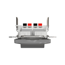 Аудіорозетка подвійна, Алюміній, Sedna Design SDD113411