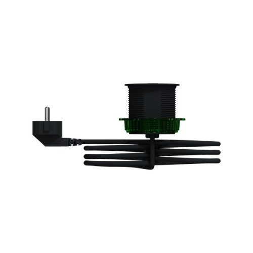 Розетка в стіл 220в з USB тип А, антрацит, Schneider Electric INS44005
