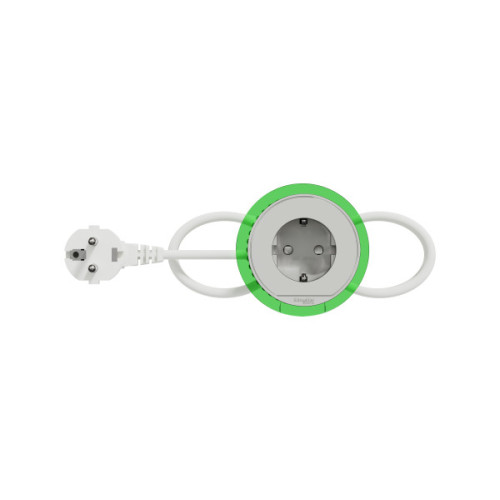 Розетка в стіл 220в, білий, Schneider Electric INS44000