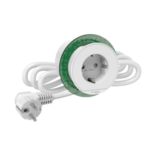Розетка в стіл 220в, білий, Schneider Electric INS44000