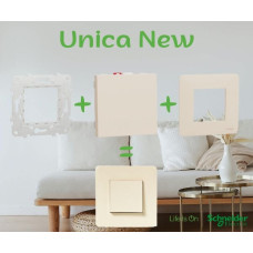 Аудіорозетка, 1 модуль, білий, Unica NEW NU348718
