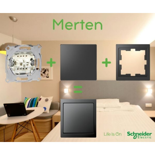 Розетка TV+FM+SAT, механізм, Merten MTN466097