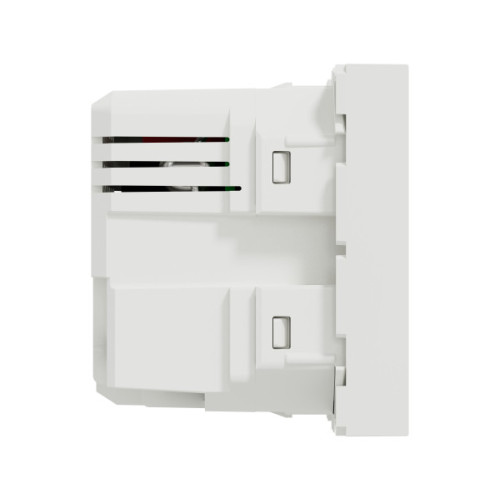 Розетка USB 2.0 зарядна подвійна, 2.4А, A+C, 2 модуля, білий, Unica NEW NU301818