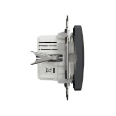 USB розетка A+C, 3 A, 45 Вт, Антрацит Sedna Design SDD114404