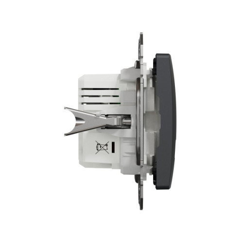 USB розетка A+C, 3 A, 45 Вт, Антрацит Sedna Design SDD114404