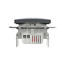 USB розетка A+C, 3 A, 45 Вт, Антрацит Sedna Design SDD114404