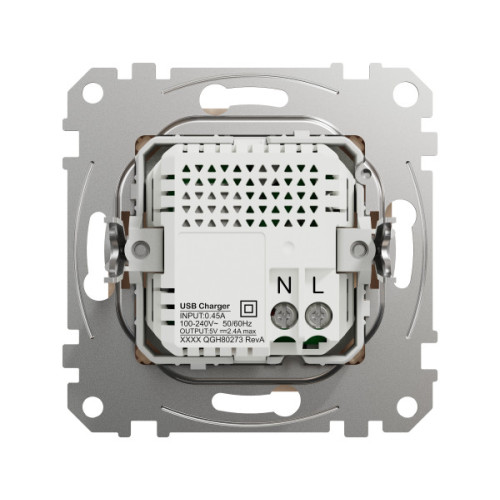 USB розетка A+C, 3 A, 45 Вт, Бежевий, Sedna Design SDD112404