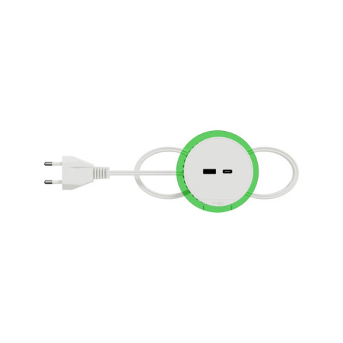 Розетка USB для зарядки в стіл, белий, Schneider Electric INS44008