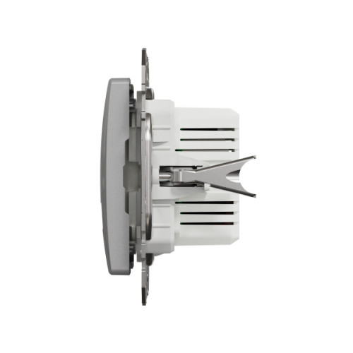 Розетка USB подвійна А+C, 2.4А, 230В, Алюміній, Sedna Design SDD113402