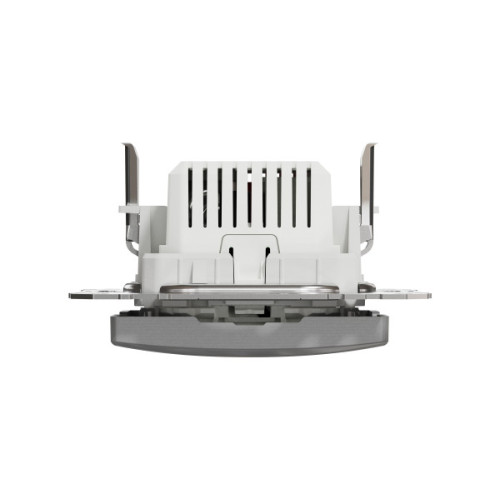 Розетка USB подвійна А+C, 2.4А, 230В, Алюміній, Sedna Design SDD113402