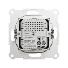 USB розетка А+С, 3 А, 45 Вт, антрацит, EPH2700471