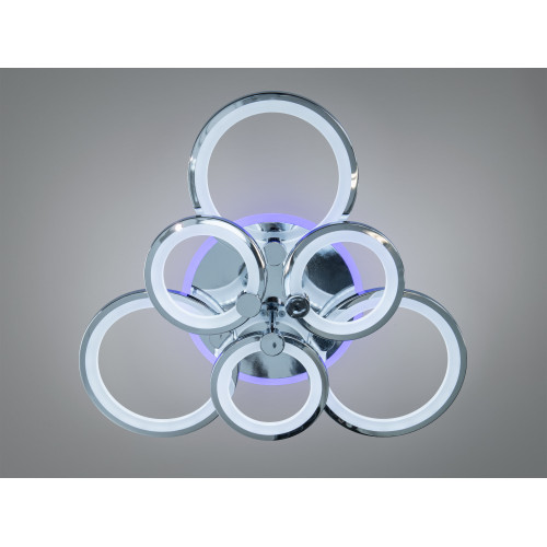 Потолочная люстра с диммером и LED подсветкой, 110W (арт. D8022/3+3HR 3col dim)