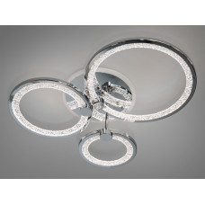 LED люстра з пультом, диммером і кольоровою підсвіткою, 70W, хром (арт. 8180/3G LED 3color dimmer)