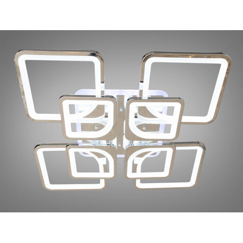 Потолочная люстра с диммером и LED подсветкой, цвет хром, 190W (арт. 8060/4+4HR 3col dim)