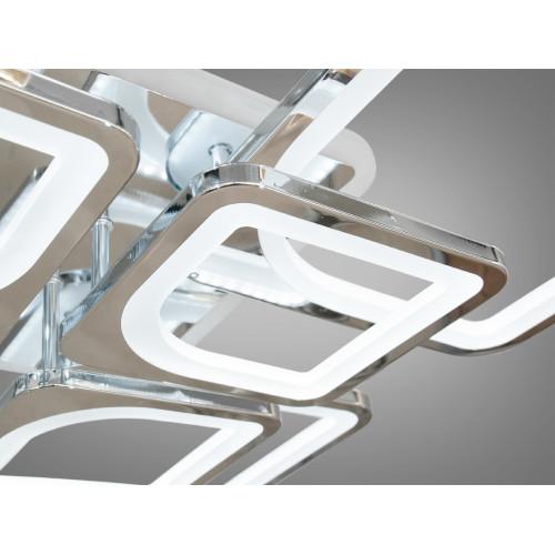 Потолочная люстра с диммером и LED подсветкой, цвет хром, 190W (арт. 8060/4+4HR 3col dim)