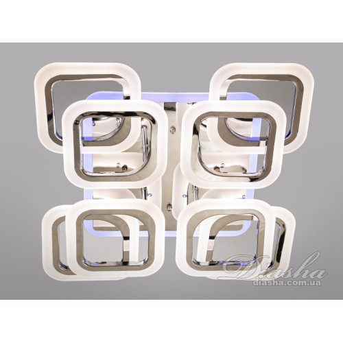 Потолочная люстра с диммером и LED подсветкой, 110W (арт. HAS8060/4+4G 3col dim)