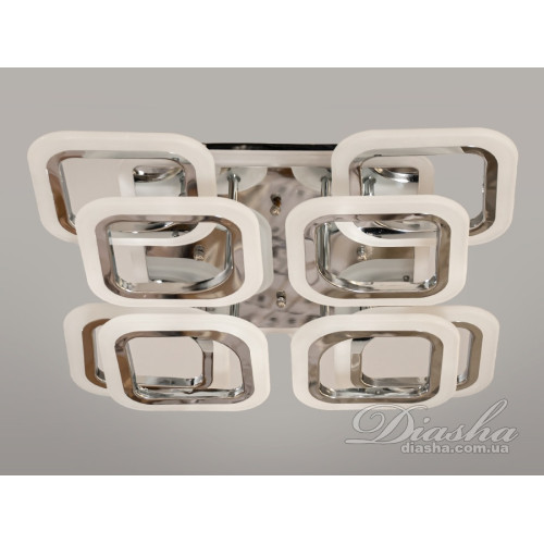 Потолочная люстра с диммером и LED подсветкой, 110W (арт. HAS8060/4+4G 3col dim)