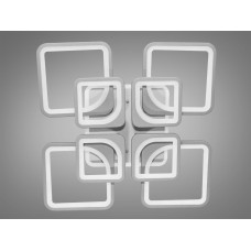 LED люстра в кухню з димером і кольоровою підсвіткою, 190 Вт, сіра