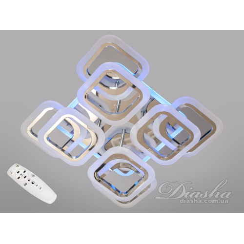 Потолочная люстра с диммером и LED подсветкой, 110W (арт. HAS8060/4+4HR 3col dim)