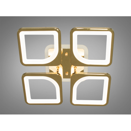 Потолочная люстра с диммером и LED подсветкой, цвет золото, 80W (арт. S8060/4G 3col dim)