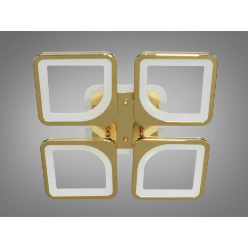 Потолочная люстра с диммером и LED подсветкой, цвет золото, 80W (арт. S8060/4G 3col dim)