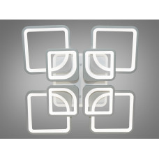 LED люстра в кухню з димером і кольоровою підсвіткою, 190 Вт, сіра