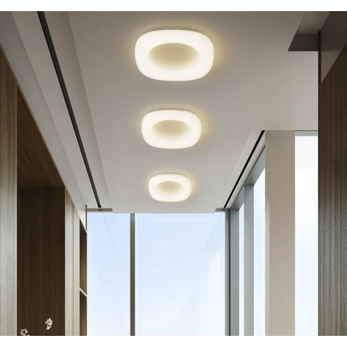 Потолочный LED светильник Schuller с основанием coffee 47×47 см | Line F | Арт. 6002 003 CF 