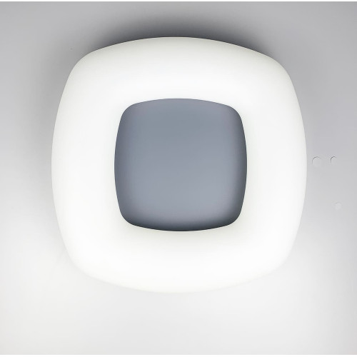 Потолочный LED светильник Schuller с серым основанием 47×47 см | Line F | Арт. 6002 002 GR 