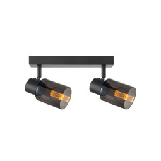 Світильник поворотний, спот Goldlux 331526 Rebecca E14 2x8W IP20 чорний