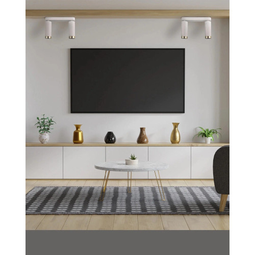 Світильник поворотний, спот Goldlux 3325914 Fado GU10 2x10W IP20 білий