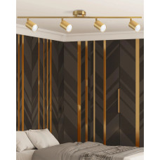 Светильник поворотный, спот Goldlux 327284 Goldi GU10 4x10W IP20 золотой