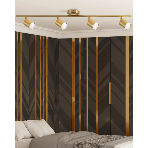 Светильник поворотный, спот Goldlux 327284 Goldi GU10 4x10W IP20 золотой