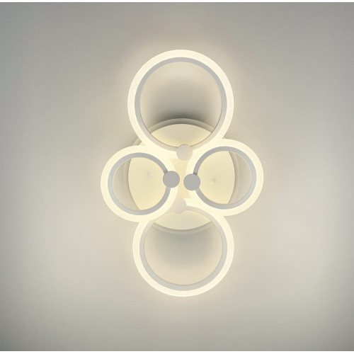 Світлодіодна люстра Senta на 4 кільця Line.F A 2374/2+2 RGB WH